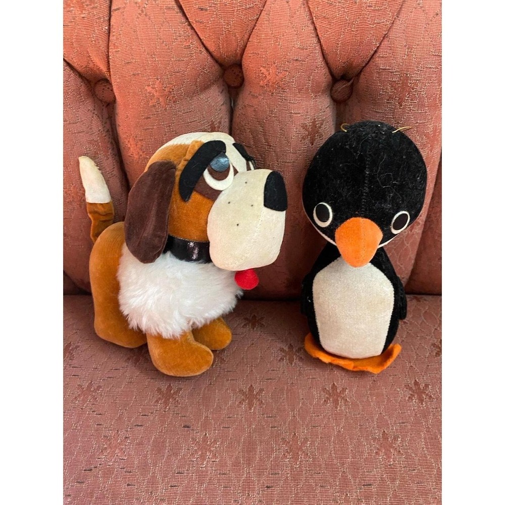 Animal Fair Oet Puppy Dogs 2 Lot Vintage s4